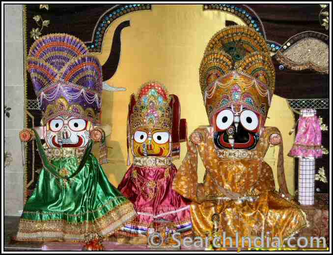 Balabhadra, Subhadra & Jagannath, Shiva Vishnu Temple, Parma