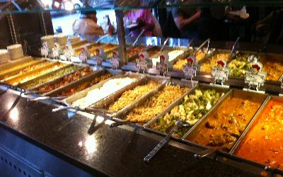 Buffet Station at Tawa Tandoor, Jackson Heights