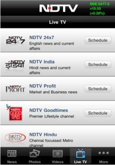 NDTV-Live on iPhone 4 Review - Yet Another Mediocre App