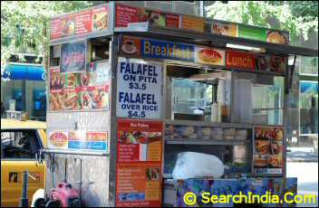Falafel Food Cart in NYC