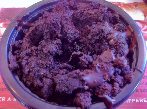 Arby's Chocolate Lava Cake inside - Image © SearchIndia.com