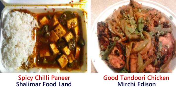 Shalimar Food Land Chilli Paneer, Mirchi Andhra Tandoori Chicken