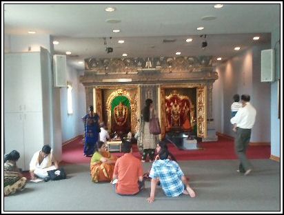 Devotees at Sri Venkateswara Swamy Temple Aurora, IL  