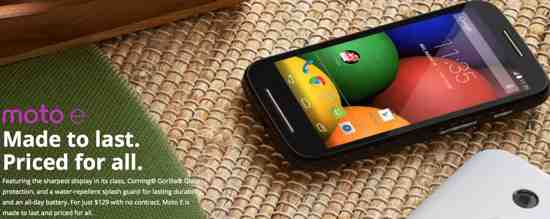 $129 Moto E Launched in India