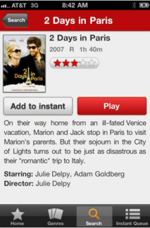 Netflix App for iPhone