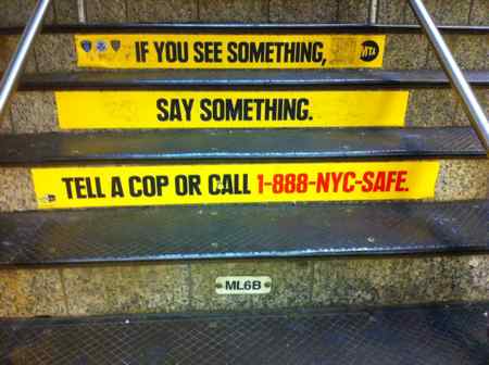 Times Square Subway Station Steps © Searchindia.com