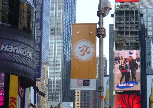 OM in Times Square NYC
