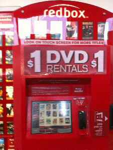 RedBox DVD Rental Kiosk in the U.S.