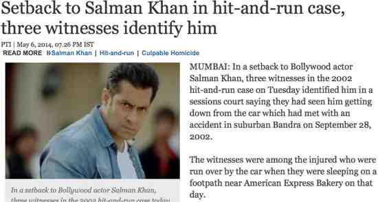 Witnesses See Salman Khan's Hit and Run