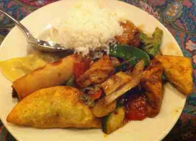 Singapore Vegetarian Delight With Tofu Singapore Vegetarian Delight With Tofu