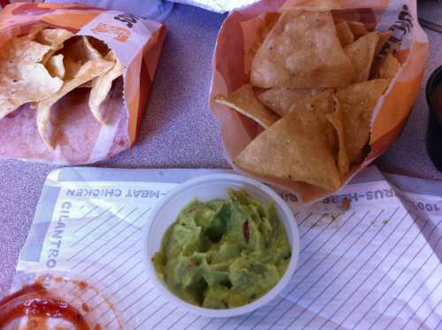 Taco Bell Nachos with guacamole - Image © SearchIndia.com