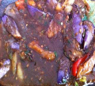 Tangra Masala Eggplant Manchurian