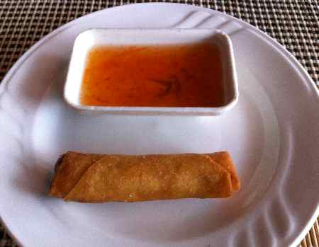 Spring Roll with Sweet and Sour Sauce