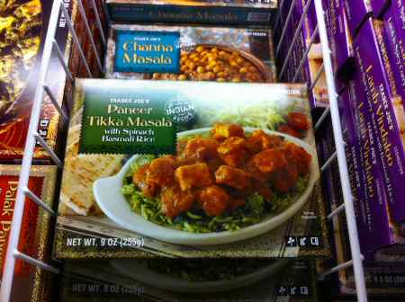 Trader Joe's Paneer Tikka Masala & Spinach Rice Box  - Image © SearchIndia.com