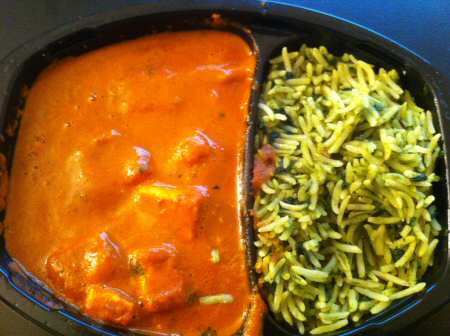 Trader Joe's Paneer Tikka Masala & Spinach Rice  - Image © SearchIndia.com