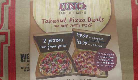 Uno Chicago Pizza Takeout Deals