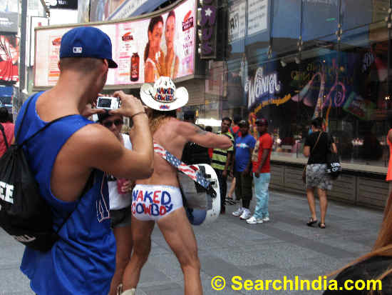 Naked Cowboy in Times Square