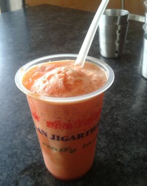 Jigarthanda Sweet Drink at Murugan Idli Shop, Chennai