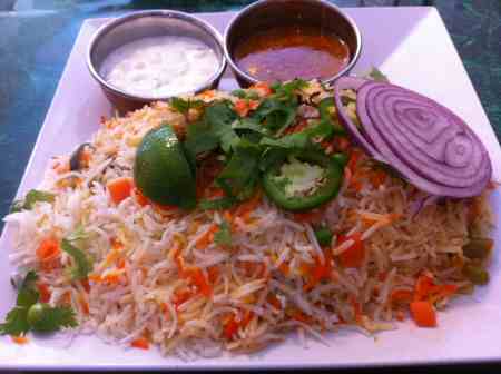 Paradise Biryani Pointe NYC Vegetable Biryani - © SearchIndia.com