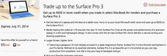 Desperate Microsoft Offers $650 to Sell Surface Pro 3